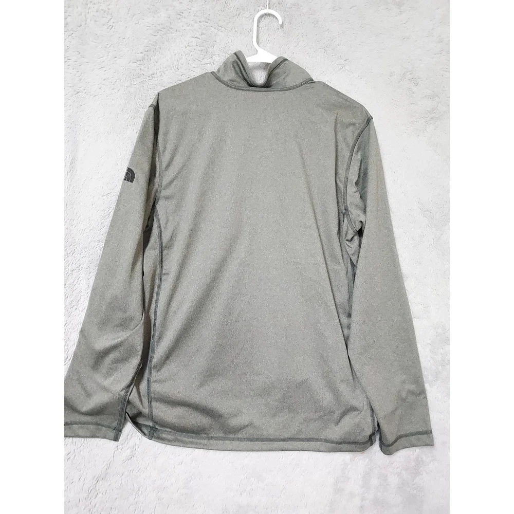 NEW The North Face Pullover Mens Medium Tech 1 4 Zip Fleece Asphalt Gray Heather